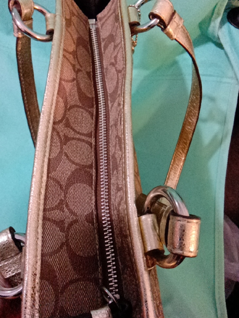 Coach Heritage Signature Star Print Shldr Tote Bag Creed-A2276-F18853 - Picture 13 of 13